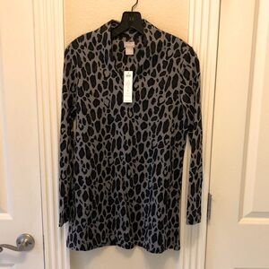 Leopard Print Long Sleeve Top